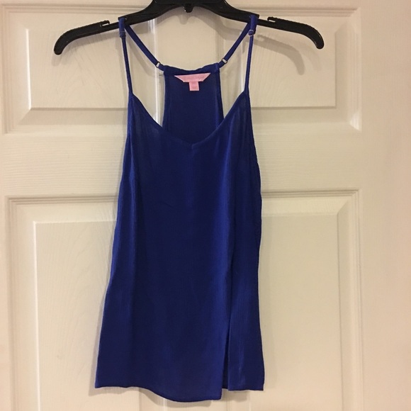 Lilly Pulitzer Royal Blue Rayon Top​ - Picture 3 of 4